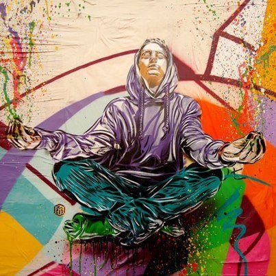 meditate street art