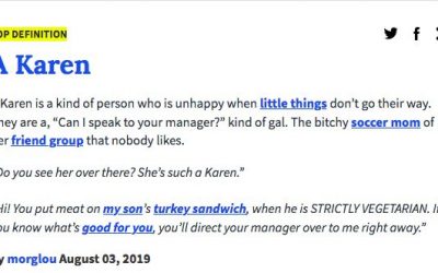 Serving Right Speech: Why We Shouldn’t Call Her a “Karen” (No Shade)