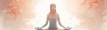 woman meditating